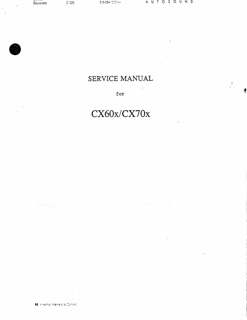 哈曼卡顿Harman-Kardon-CX-70-X-维修手册