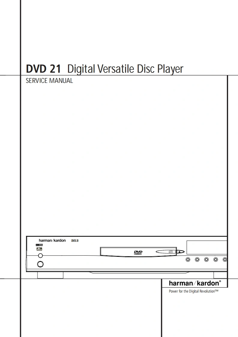 哈曼卡顿Harman-Kardon-DVD-21-维修手册