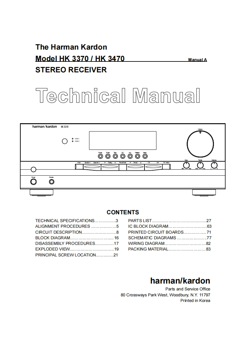 哈曼卡顿Harman-Kardon-HK-3470-维修手册-2