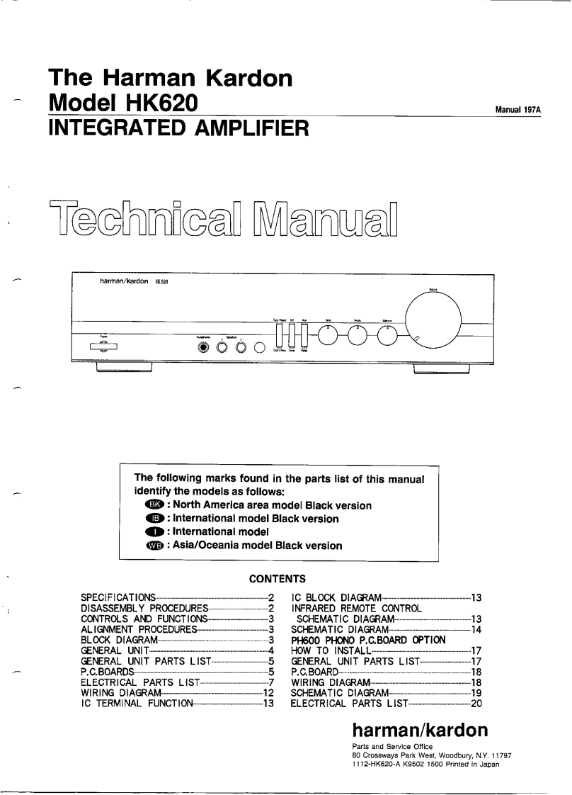 哈曼卡顿Harman-Kardon-HK-620-维修手册