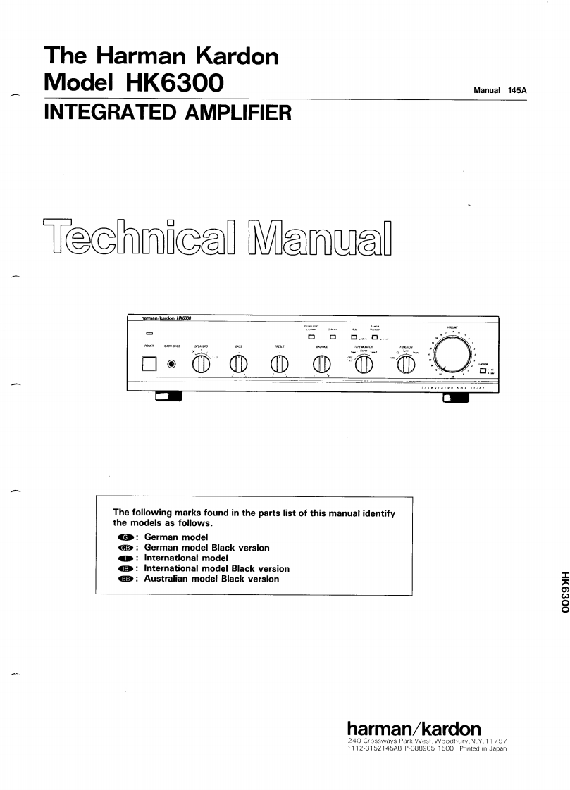 哈曼卡顿Harman-Kardon-HK-6300-维修手册