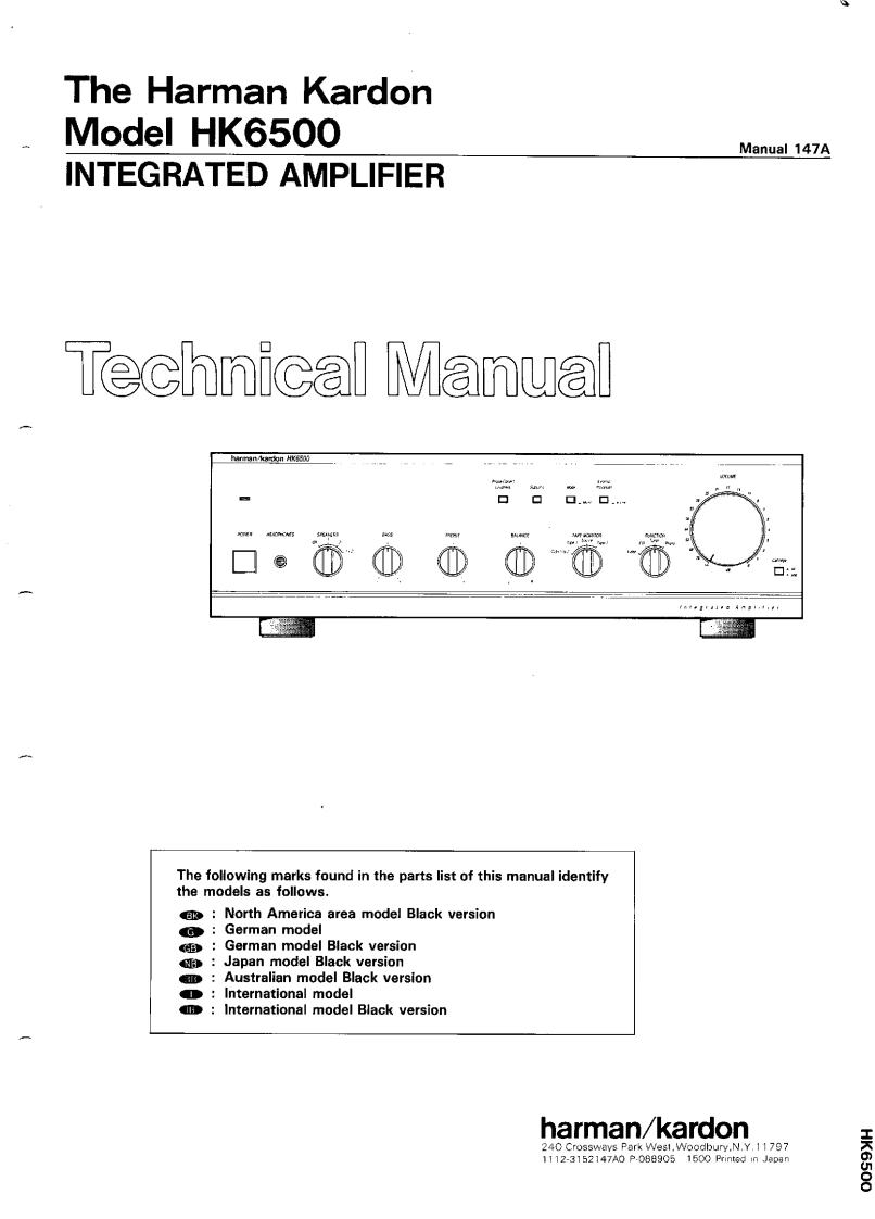 哈曼卡顿Harman-Kardon-HK-6500-维修手册
