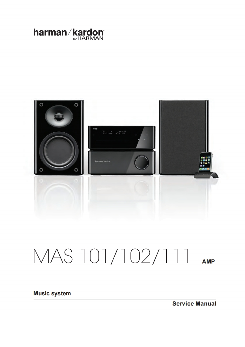 哈曼卡顿Harman-Kardon-MAS-101-维修手册-2