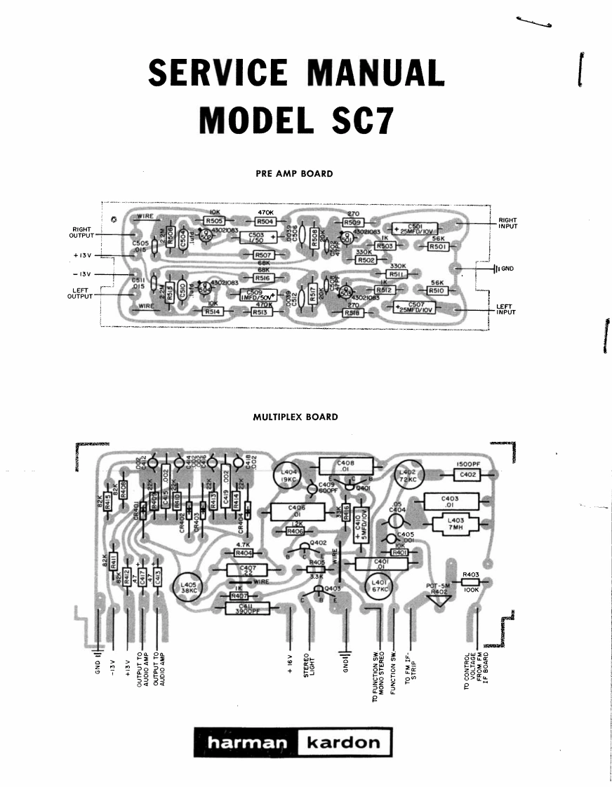 哈曼卡顿Harman-Kardon-SC-7-维修手册