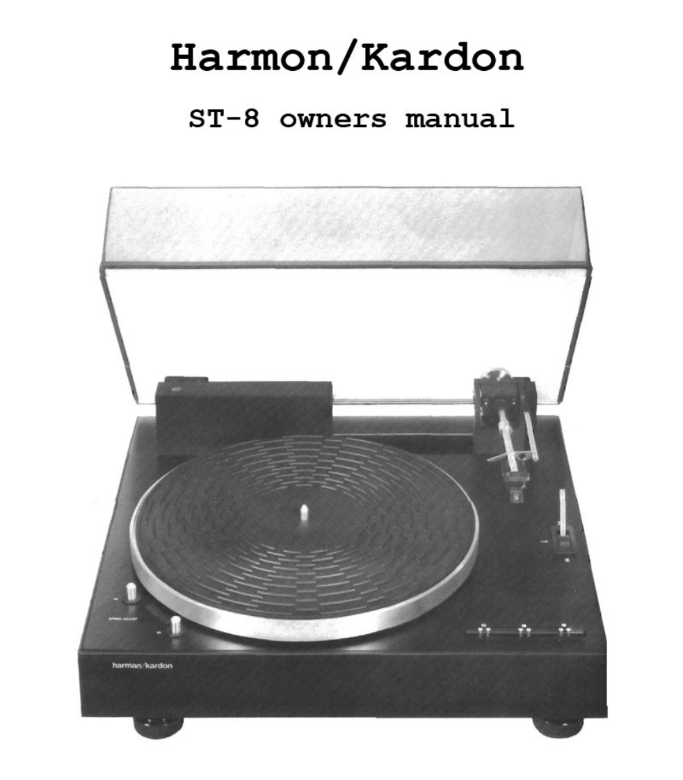哈曼卡顿Harman-Kardon-ST-8-维修手册