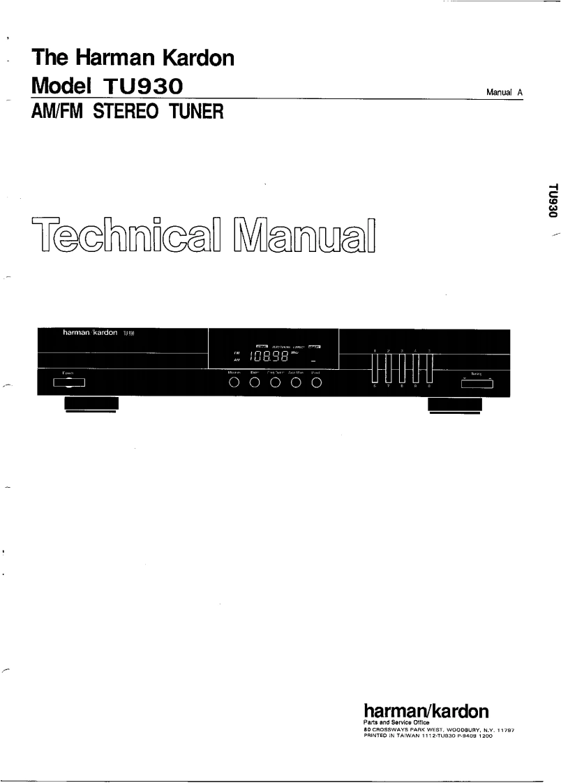 哈曼卡顿Harman-Kardon-TU-930-维修手册