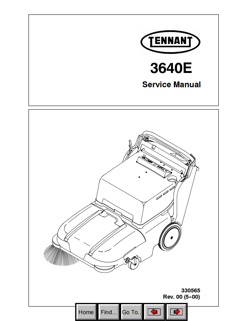 坦能清洗机洗地机3640-battery-service-manual维修手册含电器原理图-找手册网