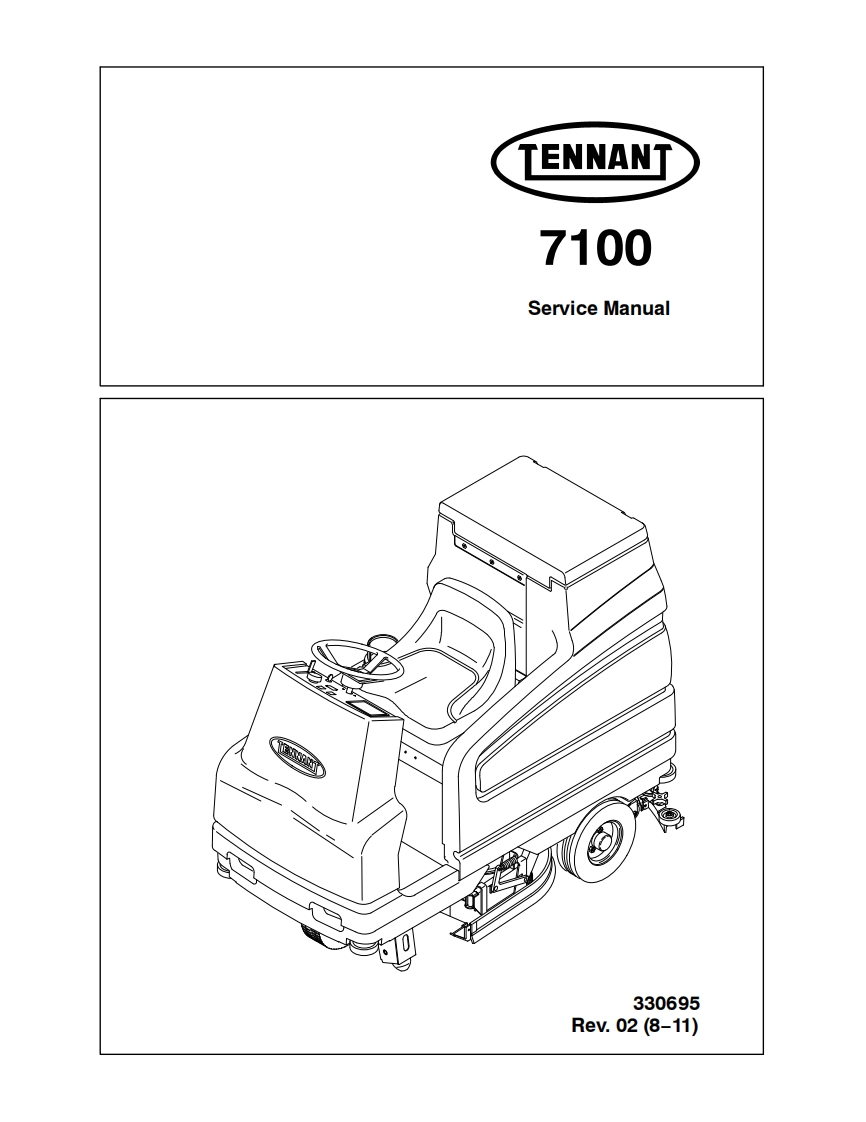 坦能清洗机洗地机7100_service_manual维修手册含电器原理图-找手册网