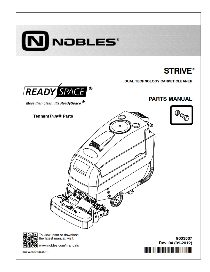 坦能清洗机洗地机Nobles_Strive_Carpet_Extractor_Parts_Manual维修手册含电器原理图-找手册网