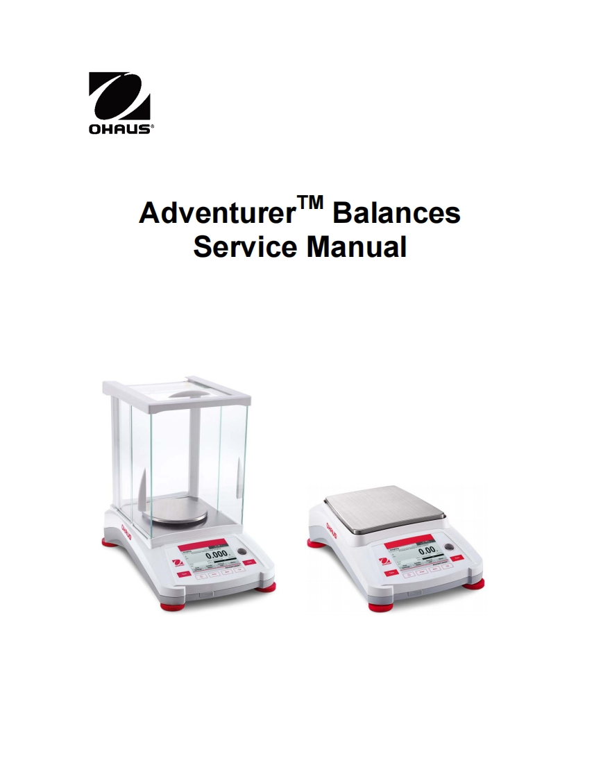 奥豪斯Ohaus-Adventure-AX-Series-Technical-Manual电子天平维修手册