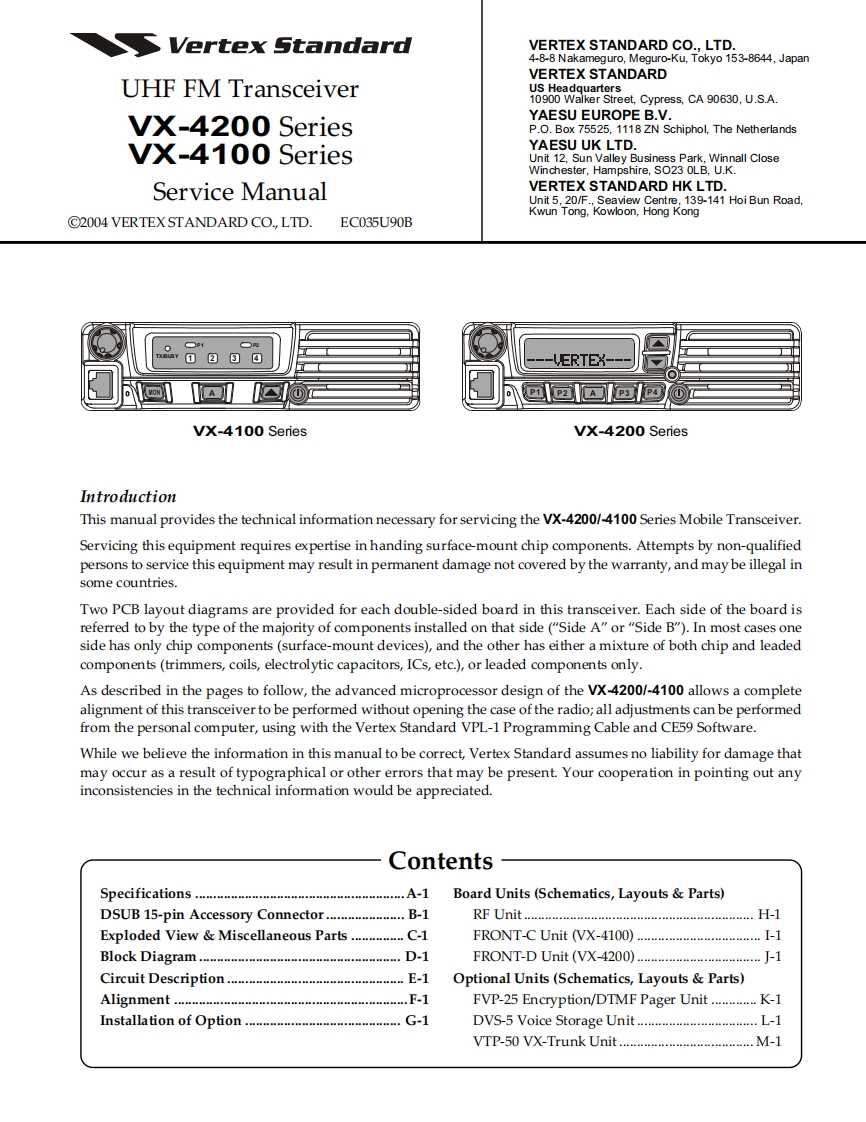 威泰克斯VERTEX-VX-4100_and_VX-4200_service_manual维修使用说明书图纸手册