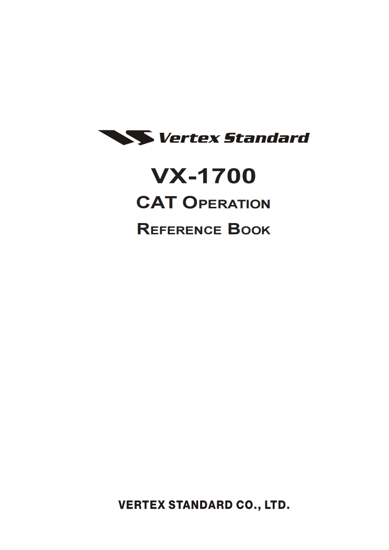 威泰克斯Vertex_VX-1700_series_CAT_user操作说明书手册-找手册网