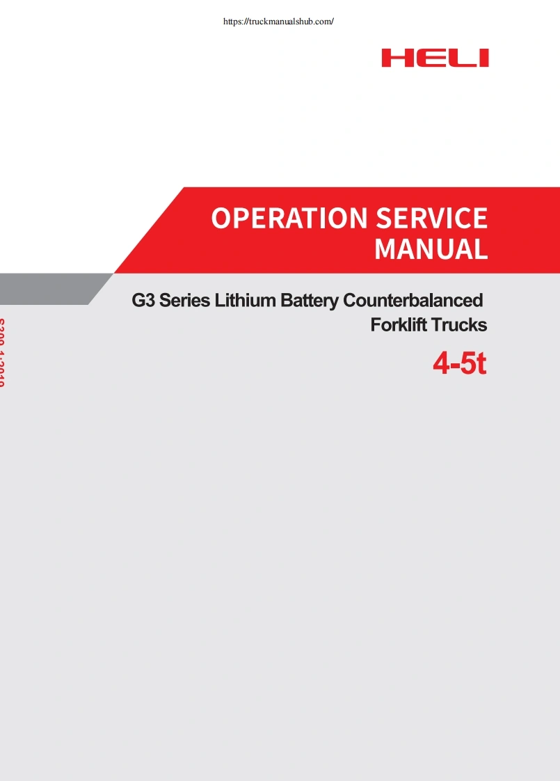 安徽合力叉车HELI-G3-Series-Operation---Service-Manual维修说明书手册含电器液压原理图-找手册网