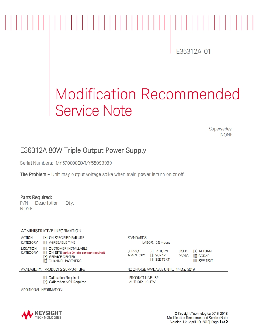 安捷伦E36312A-01维修手册含电器原理图