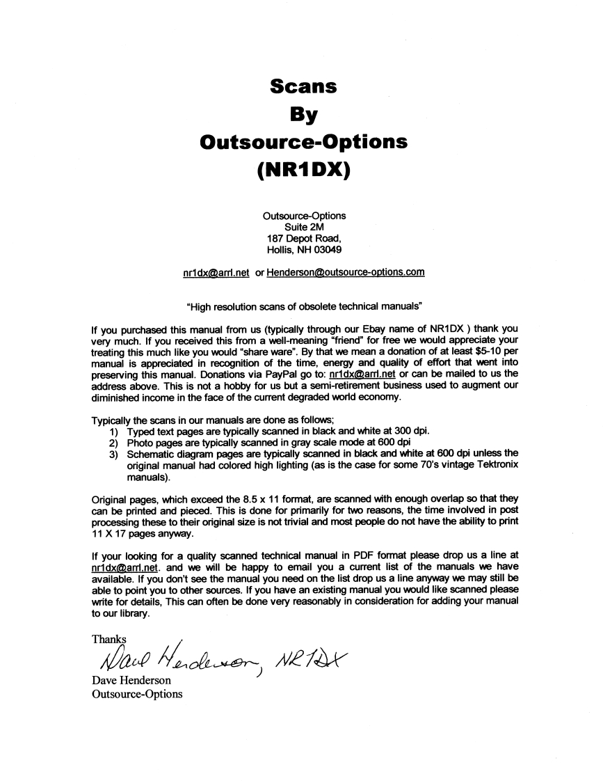 安捷伦HP-54111D-Service维修手册含电器原理图