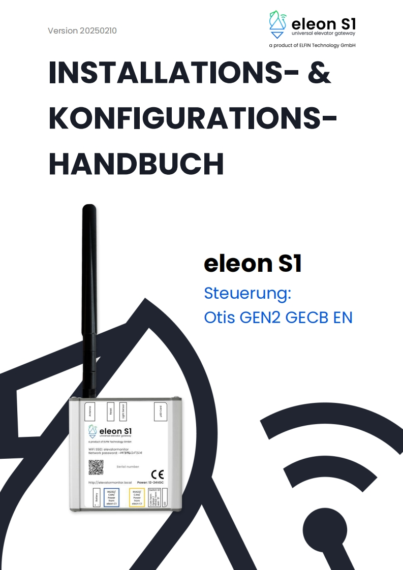 安装说明书手册-OTIS-GEN2-GECB-EN-DEUTSCH-20250210