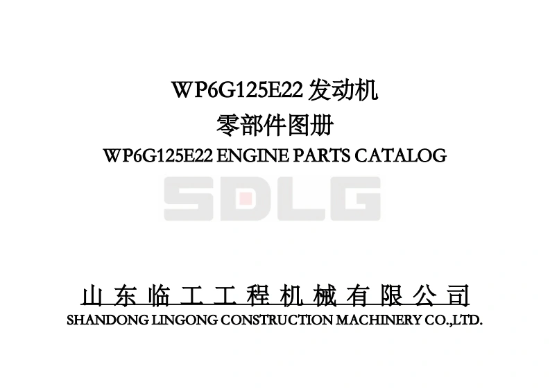 山东临工WP6G125E22_零部件图册