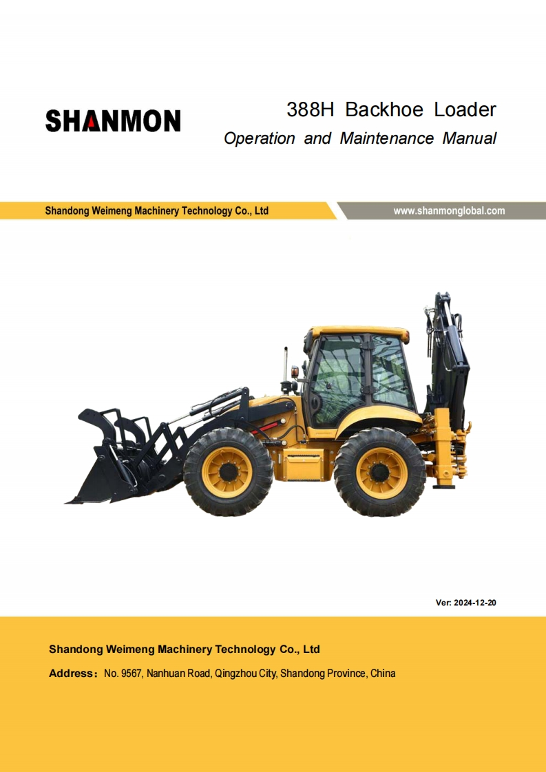 山东威猛388H-Maintenance-Manual维修维护说明书手册