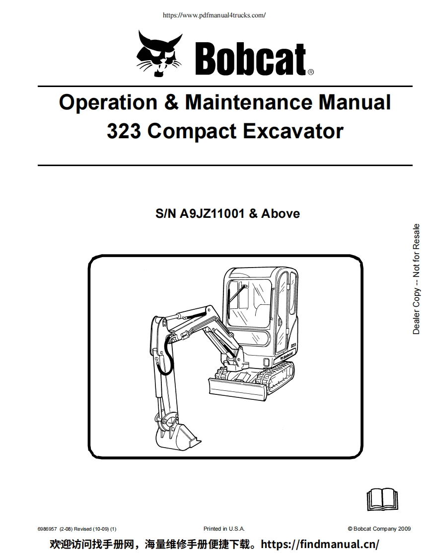 山猫Bobcat-323-Operation-and-Maintenance-Manual