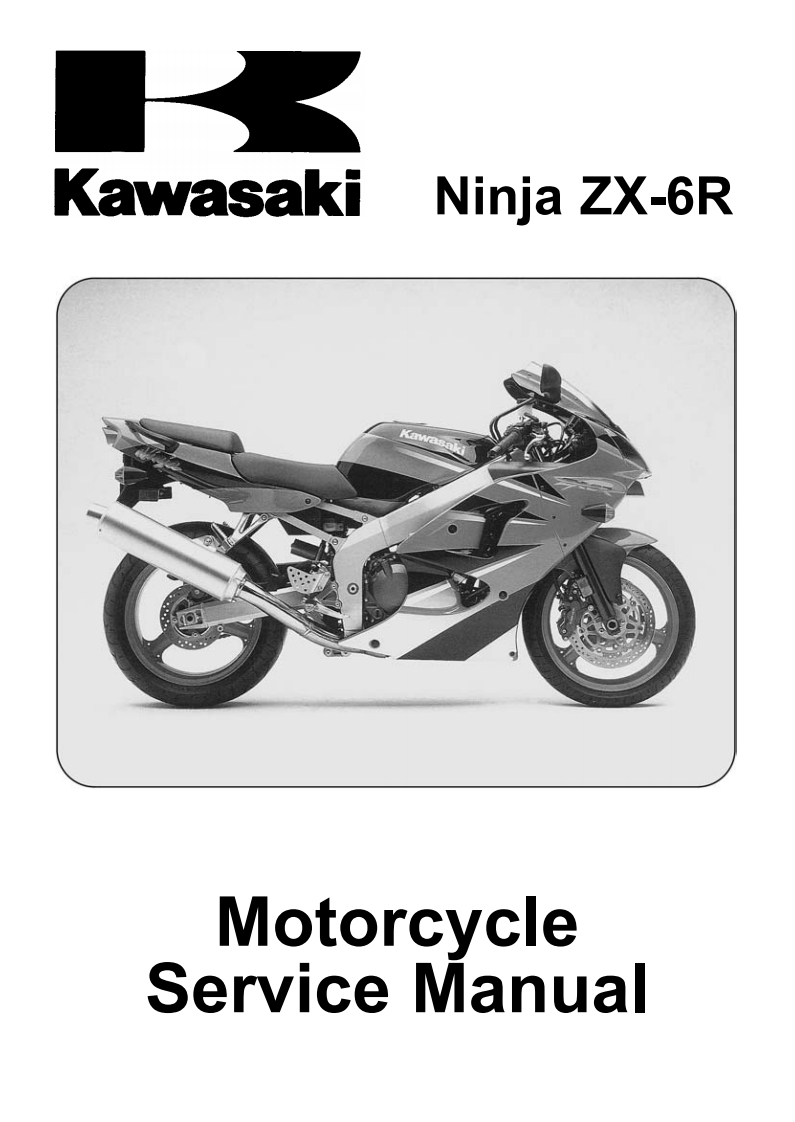 川崎Kawasak-Ninja-ZX-6R摩托车维修手册