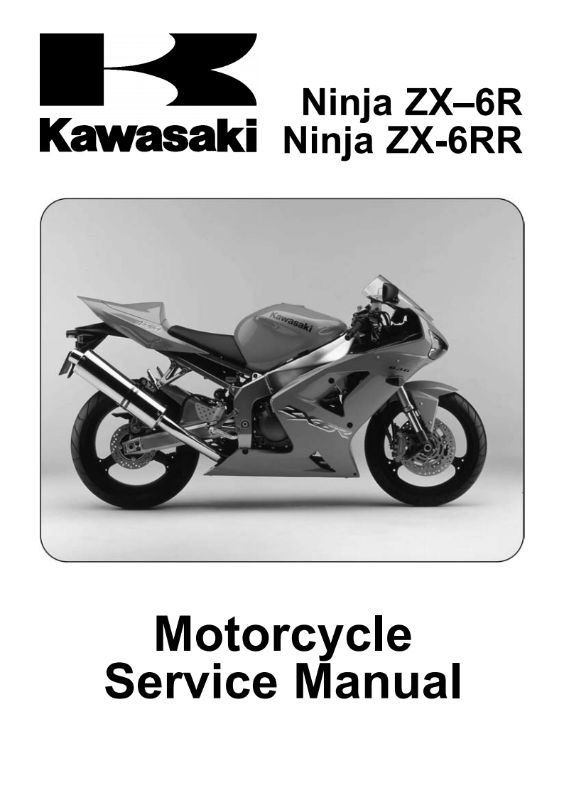 川崎Ninja-ZX-6R-Kawasak-Ninja-ZX-6RR摩托车维修手册