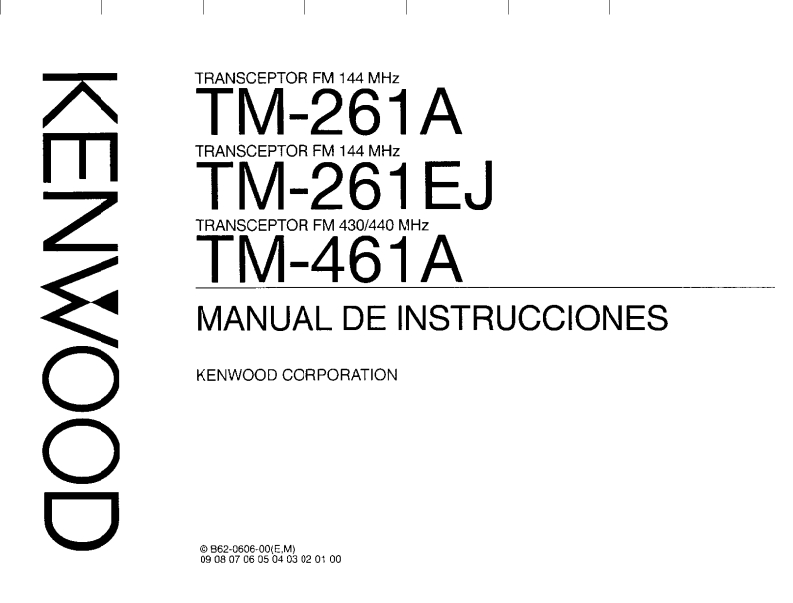 建伍KENWOOD-tm-261a-操作说明手册-es