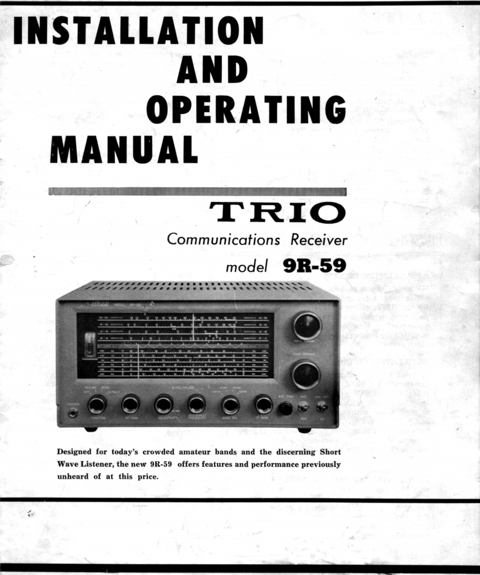 建武Kenwood_9R-59_Manual操作说明书手册