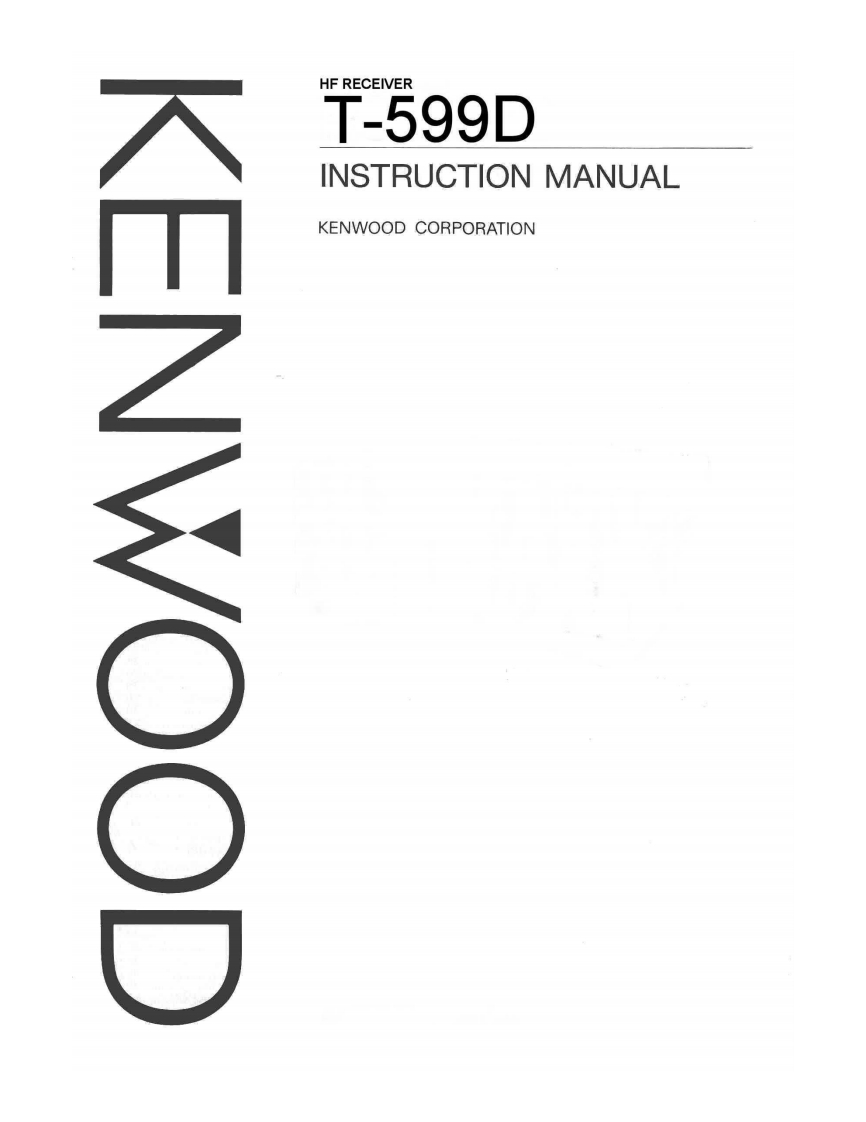 建武Kenwood_T-599D_Manual操作说明书手册