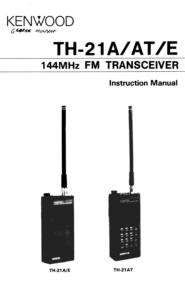 建武Kenwood_TH-21A-TH-21AT-TH-21E_Manual操作说明书手册-找手册网