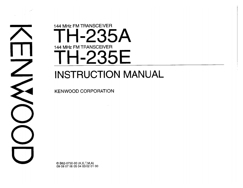 建武Kenwood_TH-235AE_Manual操作说明书手册