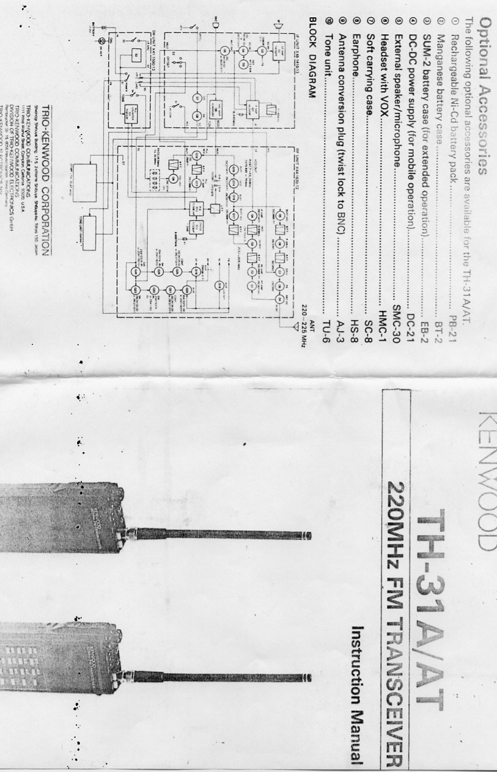 建武Kenwood_TH-31A-_TH-31AT_Manual操作说明书手册