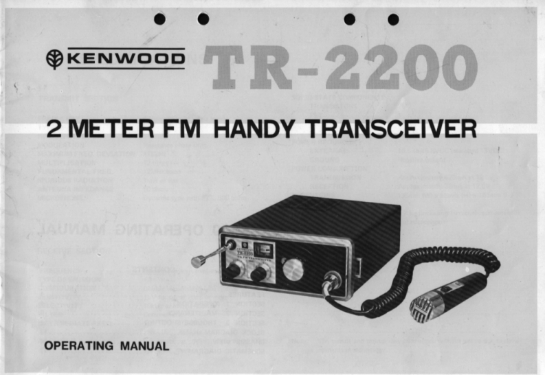 建武Kenwood_TR-2200_(Manual操作说明书手册)
