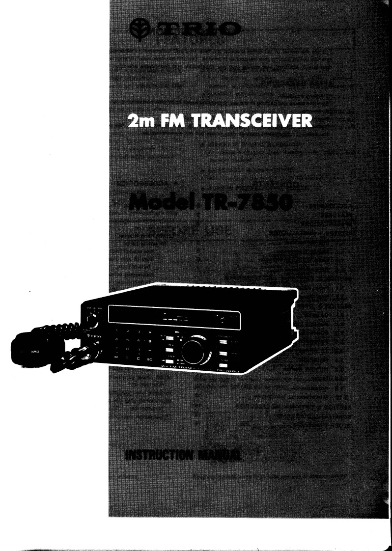 建武Kenwood_TR-7850_Manual操作说明书手册