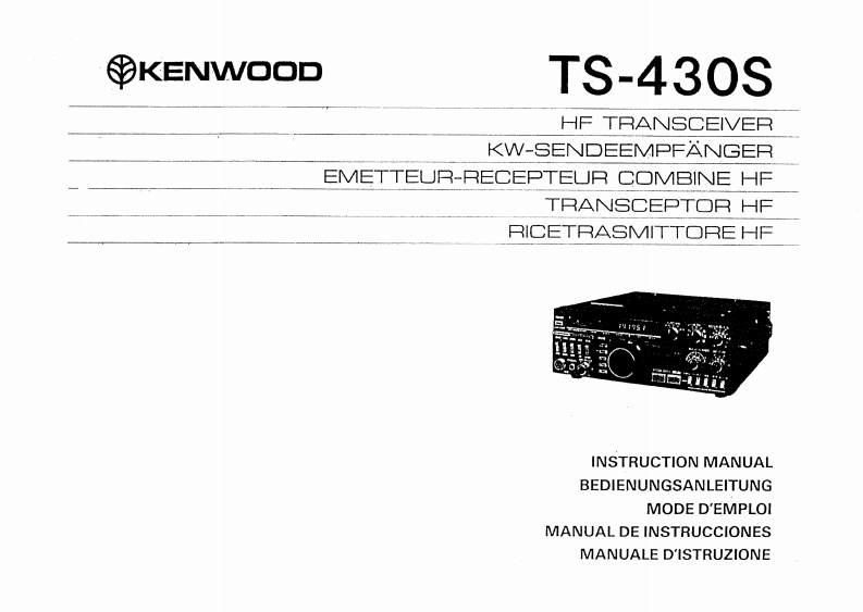 建武Kenwood_TS-430S_Manual操作说明书手册-找手册网