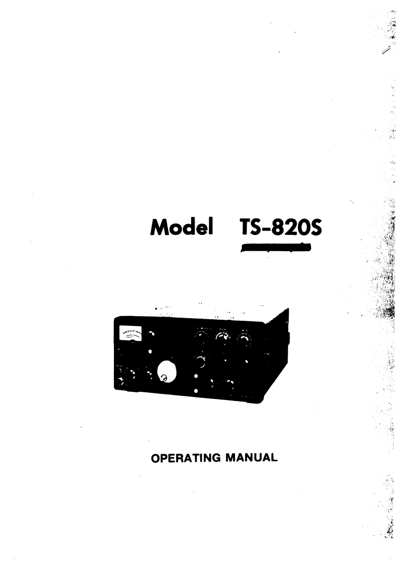 建武Kenwood_TS-820S_Manual操作说明书手册