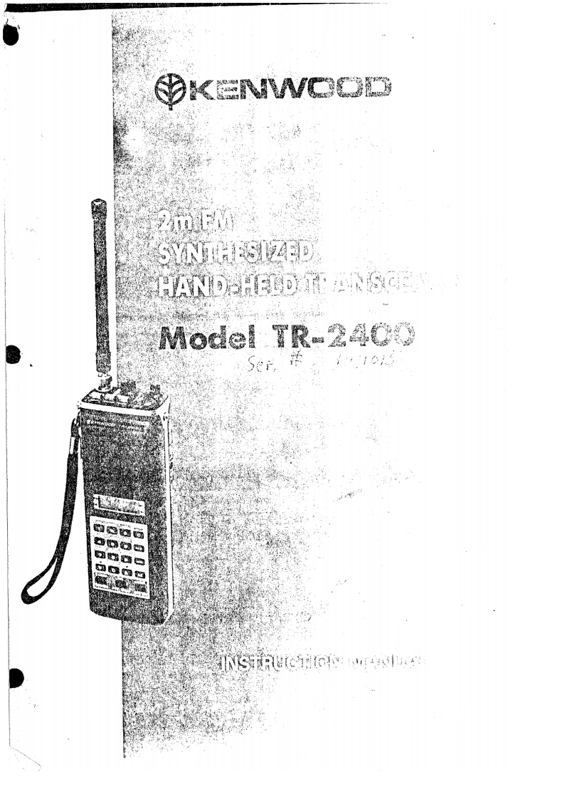 建武TR-2400操作说明书手册中文版-找手册网