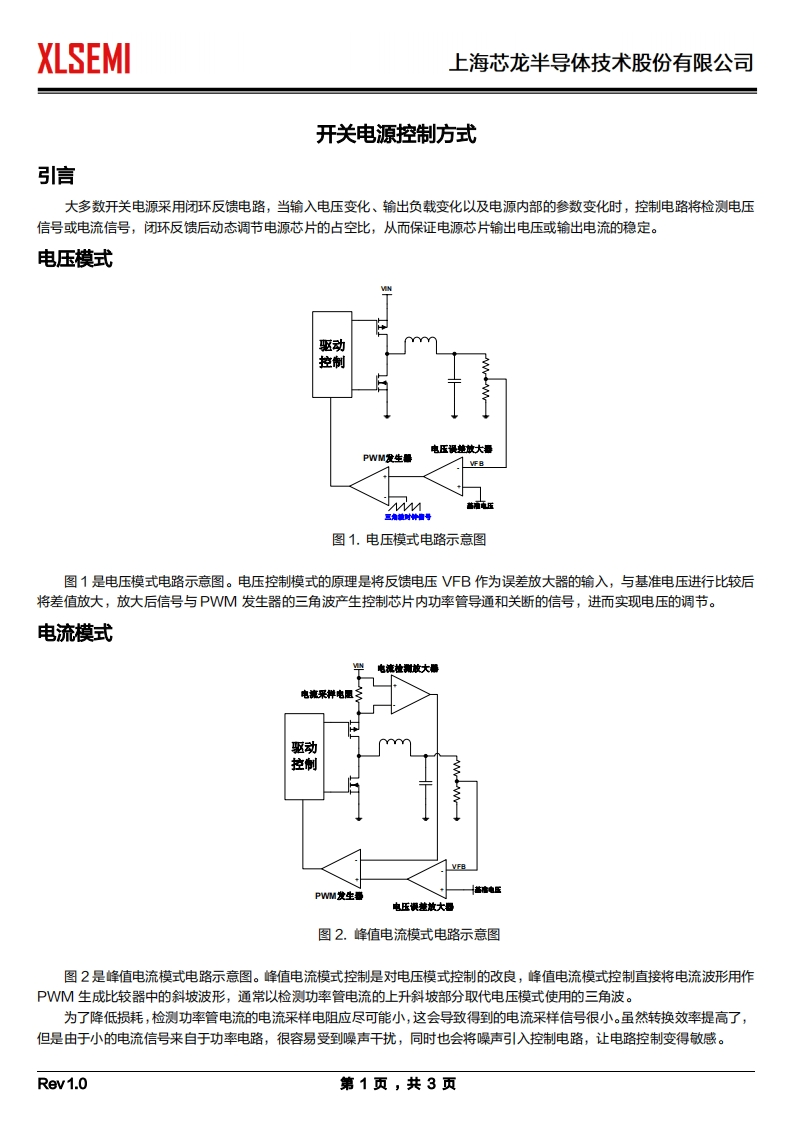 开关电源控制方式