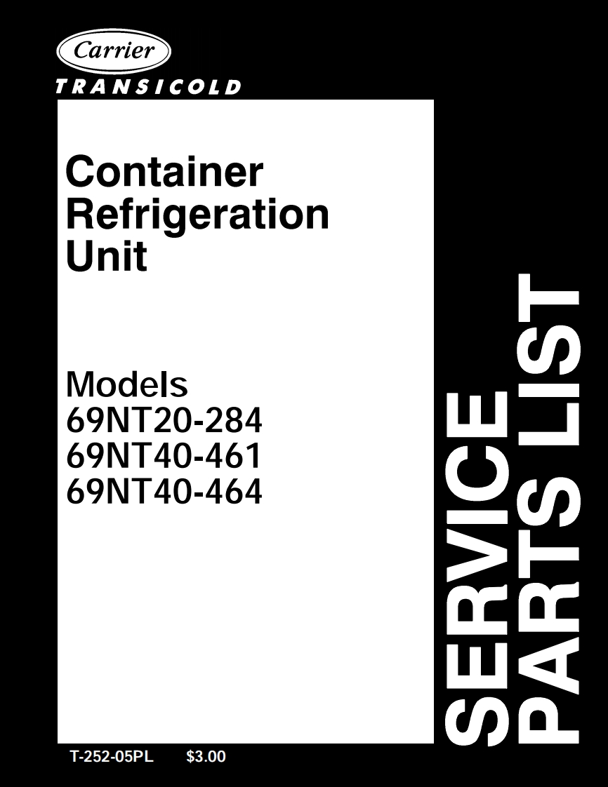 开利69NT20_284-464集装箱制冷机组维修手册