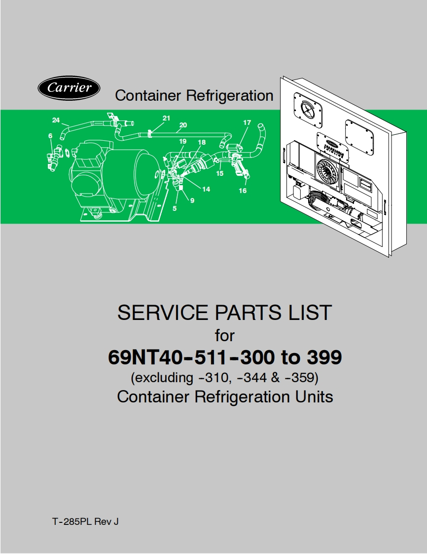 开利69NT40_511_300-399集装箱制冷机组维修手册