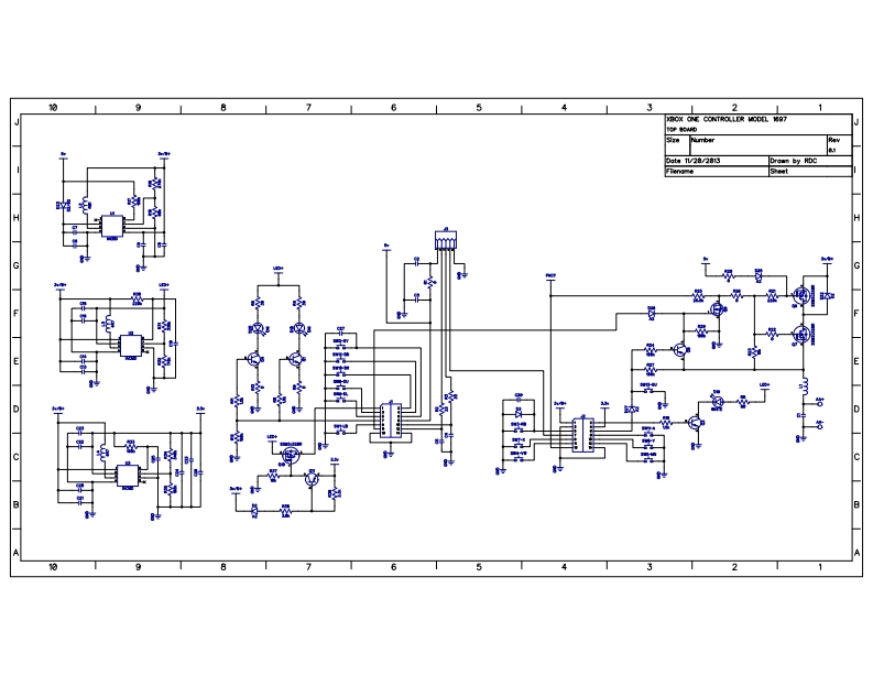 微软XBOXONE1697TOPBOARD维修电气原理图手册