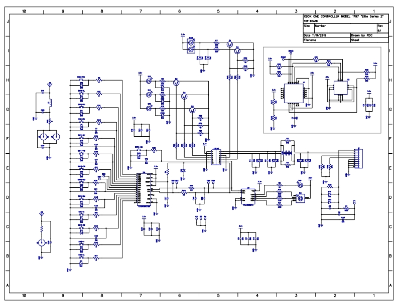 微软XBOXONE1797TOPBOARD维修电气原理图手册