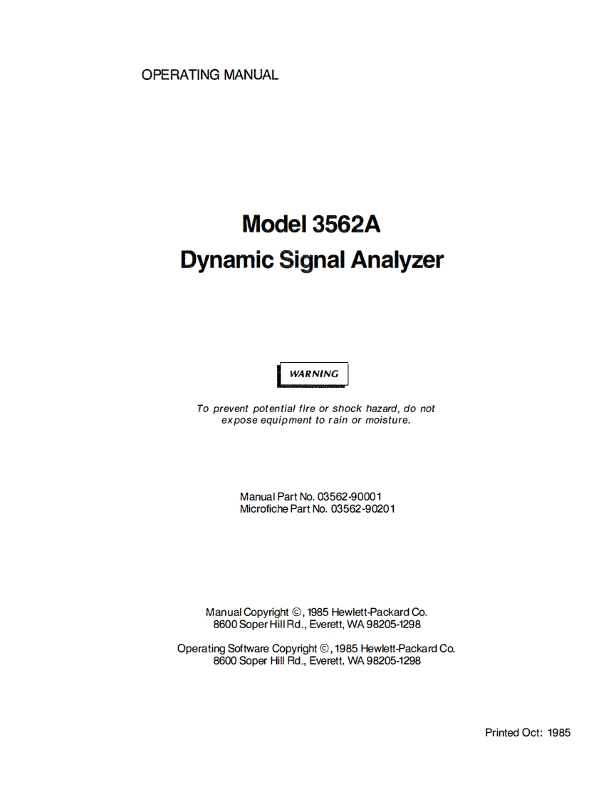 惠普01_HP_3562A_Operators操作说明书手册