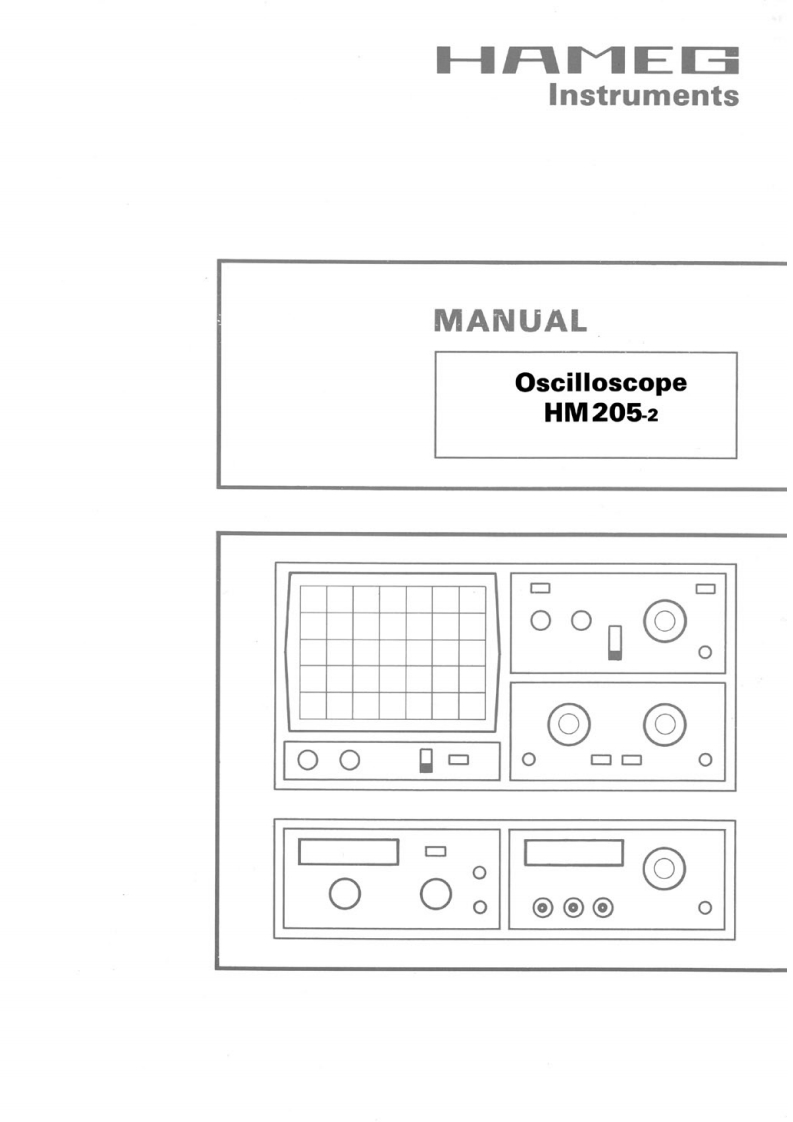 惠美HAMEG-hm205-2维修图纸手册电器原理图