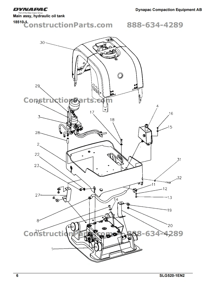 戴纳派克DYNAPAC-SLG520零部件手册