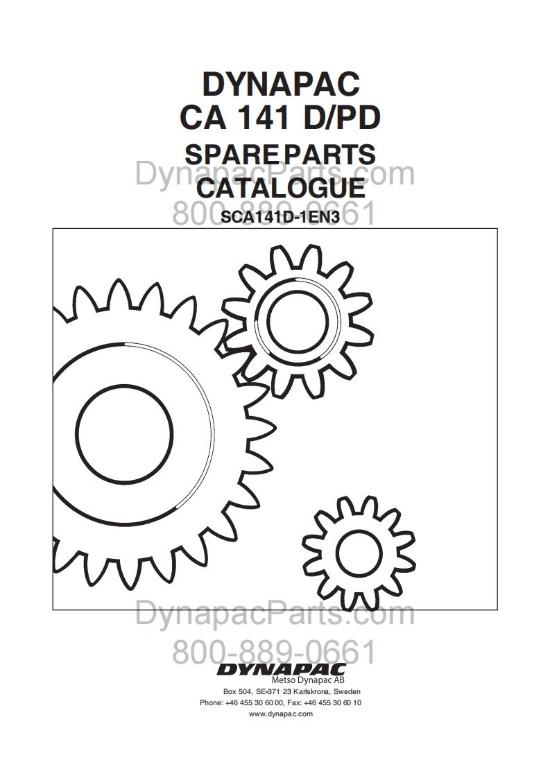 戴纳派克DYNAPACCA-141-CA-141-D-PD-Spare-Parts-Catalogue-SCA141D-1EN3零部件手册