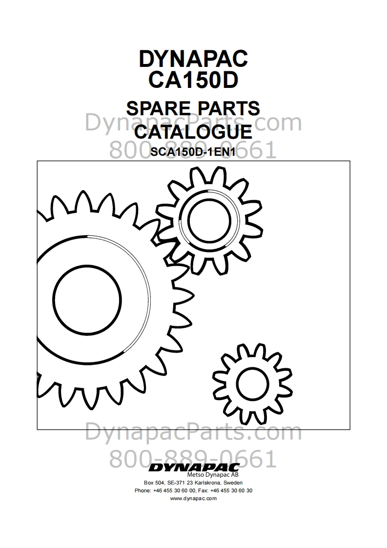 戴纳派克DYNAPACCA-150-Spare-Parts-Catalogue-sca150d-1en零部件手册-找手册网
