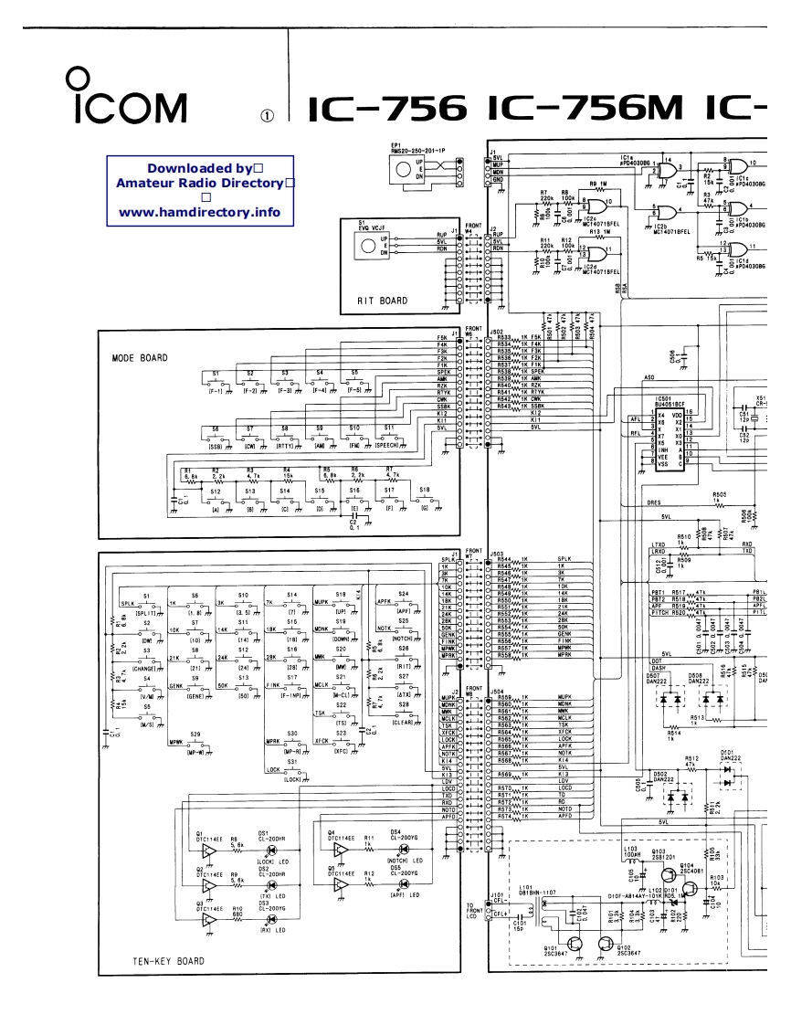 手册编号104：ICOM-IC-756_电器原理说明书手册-找手册网