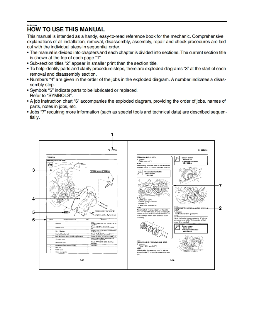 手册编号11：雅马哈摩托车Yamaha-XV19SV-06-09-维修说明书手册