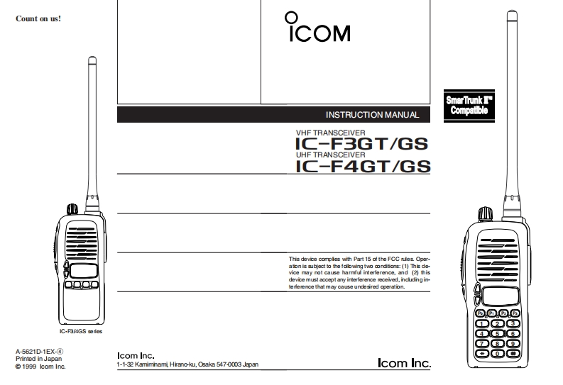 手册编号173：Icom_IC-F3G_S_T_IC-F4G_S_T_使用说明书手册