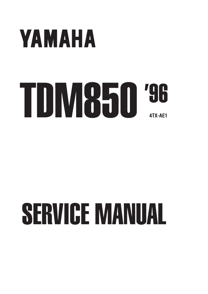 手册编号17：雅马哈摩托车Yamaha_TDM850_1996_维修说明书手册